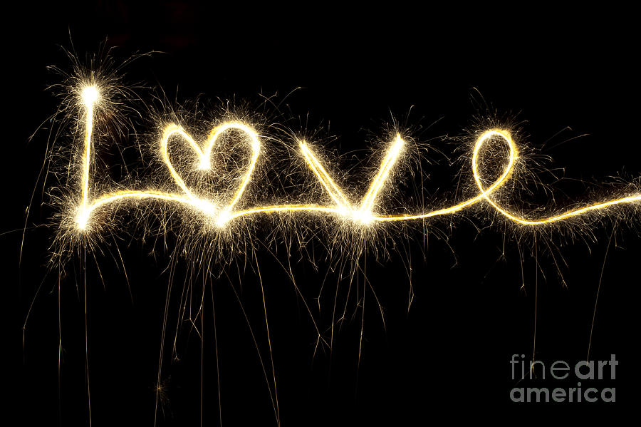 Heart Photograph - Love Shines Brightly by Tim Gainey