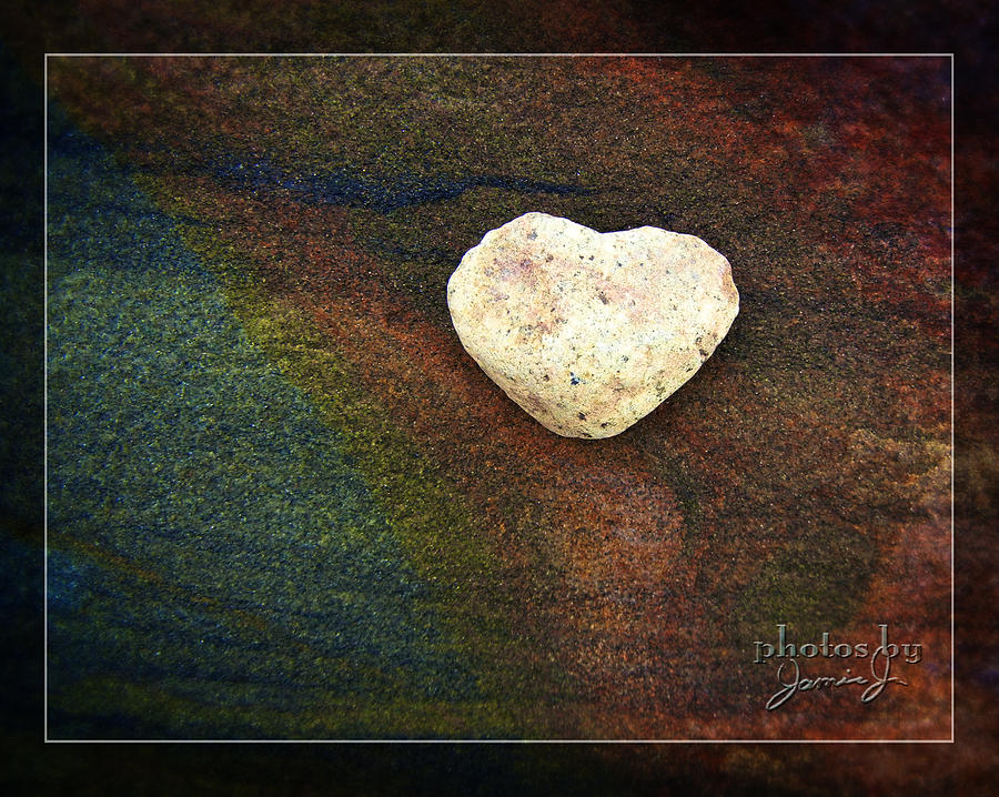 Love Stone - Framed Photograph by Jamie Johnson
