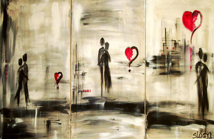Love Story  Painting by Sladjana Lazarevic