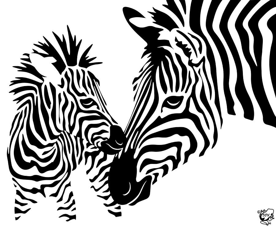 Animal Digital Art - Love Stripes by Stephen Kinsey