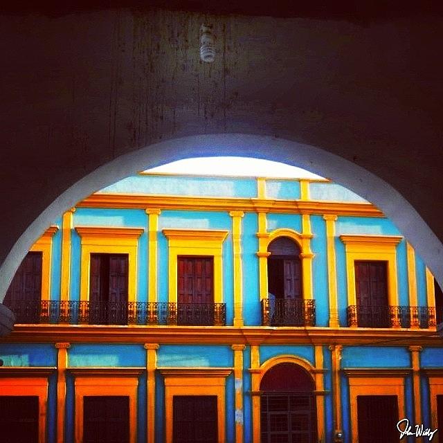 Mexico Photograph - Love The Colorful Buildings In #mexico by John Williams