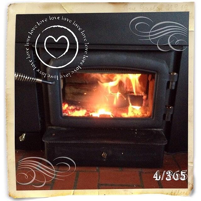 Cold Photograph - Love The #warmth Of Our Wood Stove by Teresa Mucha