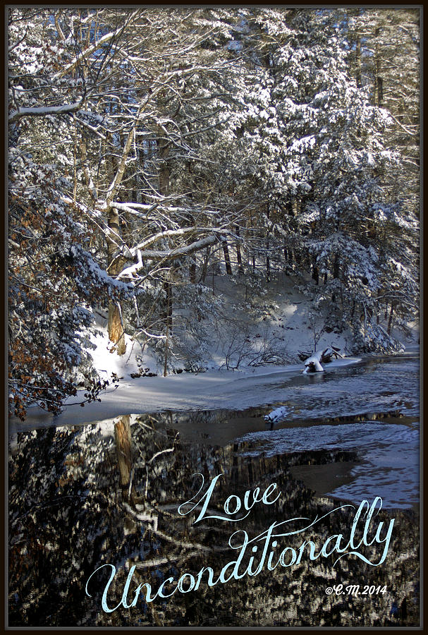 Snow Scene Photograph - Love Unconditionally by Catherine Melvin