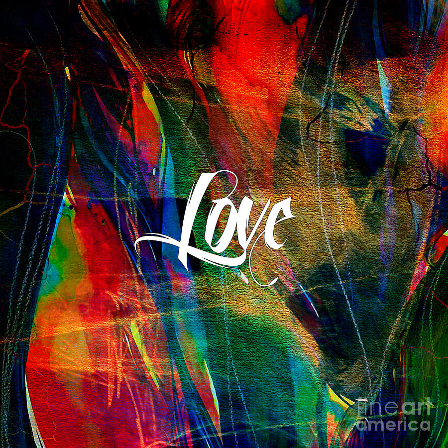 Love Wall Art Mixed Media by Marvin Blaine