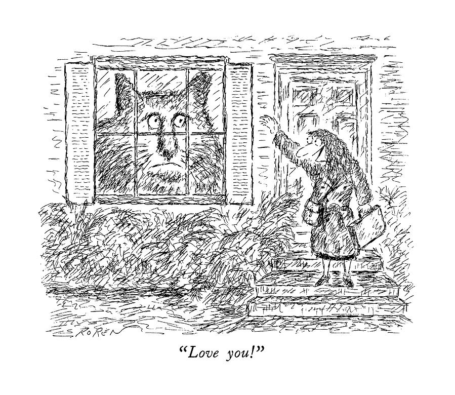 Love You! Drawing by Edward Koren