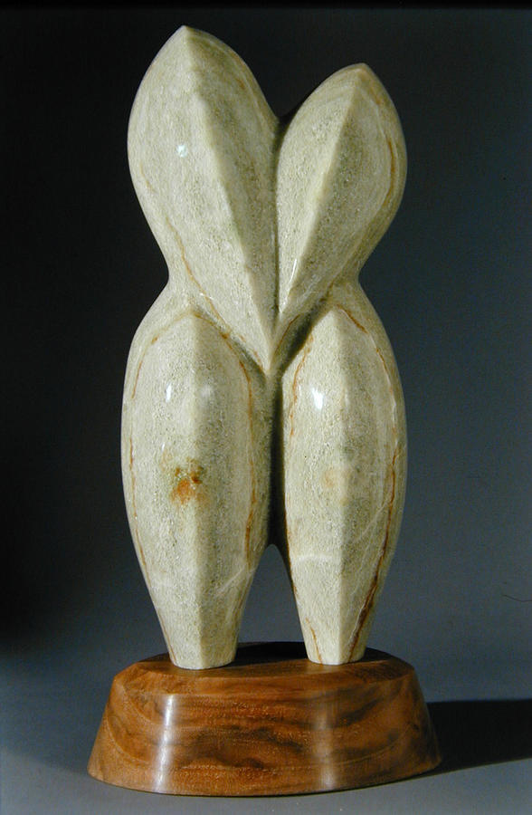 Abstract Sculpture - Lovebirds - stone by Manuel Abascal