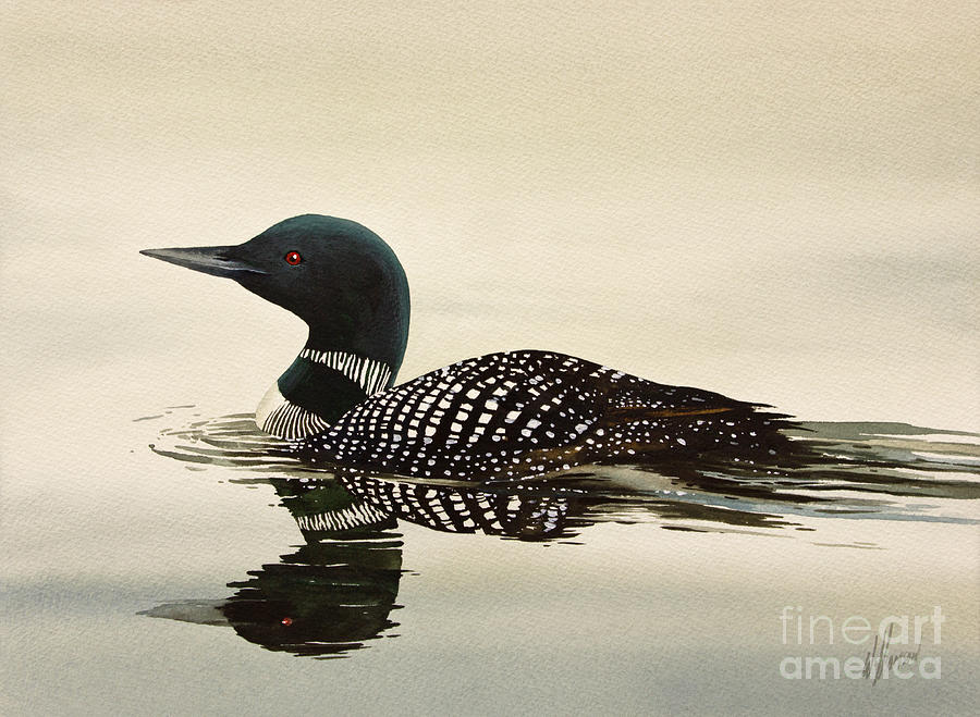 Loon Painting - Loveliest of Nature by James Williamson