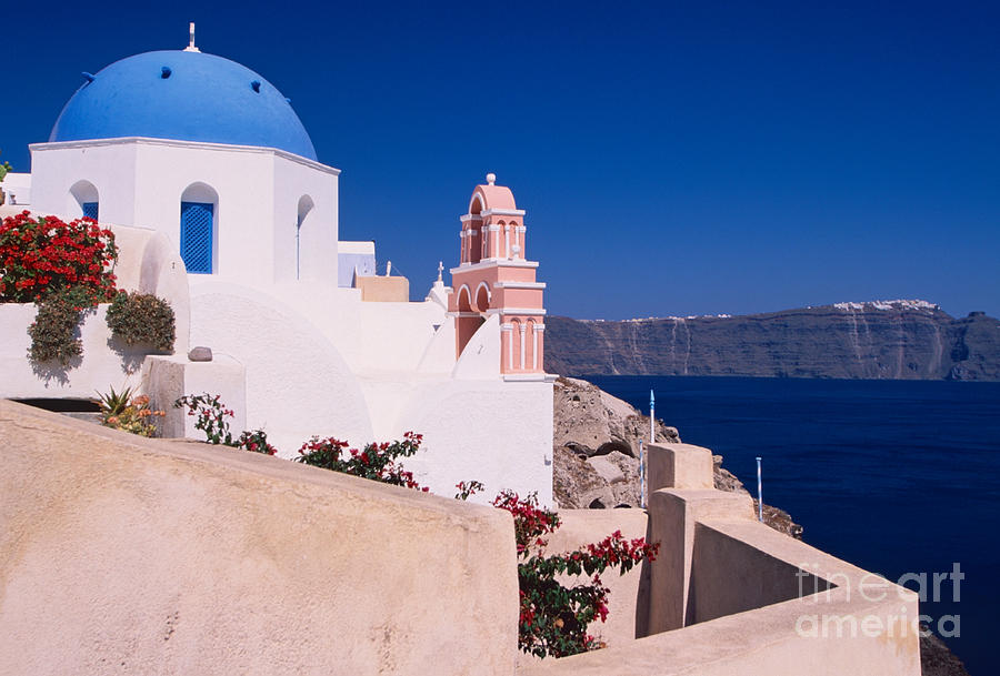 Lovely church in Santorini Photograph by Aiolos Greek Collections