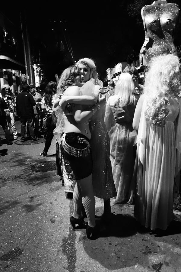 New Orleans Photograph - Lovely Ladies at Krewe Du Vieux in New Orleans by Louis Maistros