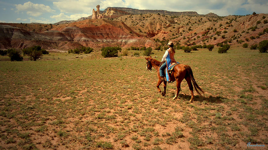 Lovely Melinda Ghost Ranch Rider Photograph by Anastasia Savage Ealy