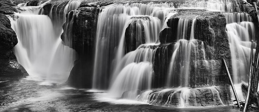 Nature Photograph - Lover Lewis Falls Panorama by Mark Kiver