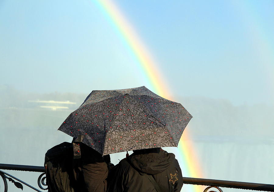 Lovers and Rainbow Photograph by Valentino Visentini