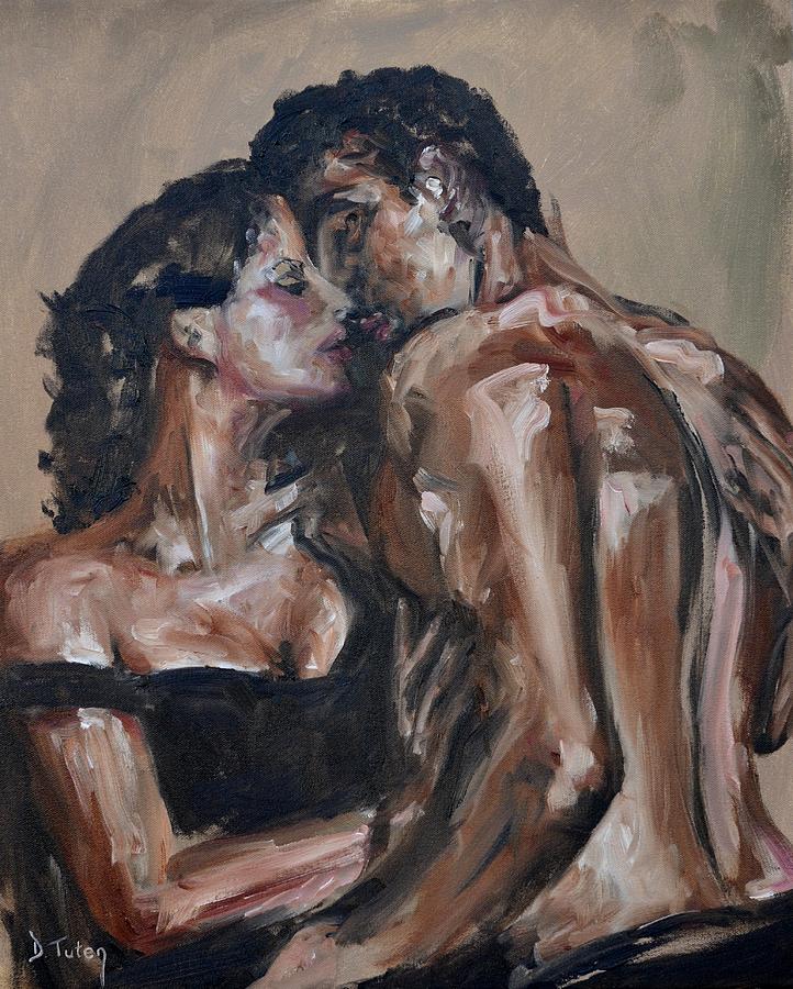Lovers Painting by Donna Tuten