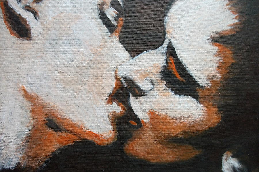Lovers - Kiss6 Painting by Carmen Tyrrell