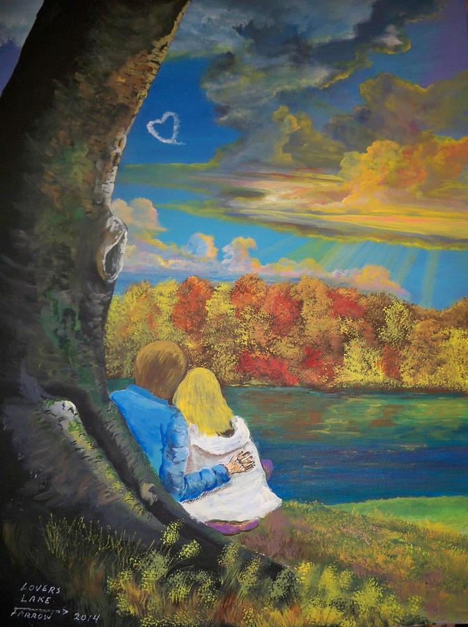 Lovers Lake Painting by Dave Farrow