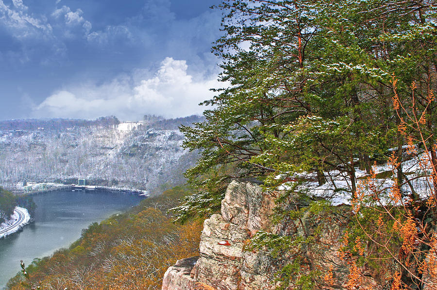 Lovers Leap at Hawks Nest Photograph by Mary Almond