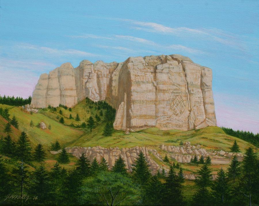 Lover's Leap Painting - Lovers Leap Butte by J W Kelly Lover's Leap Painting - Lovers Leap Butte by J W Kelly