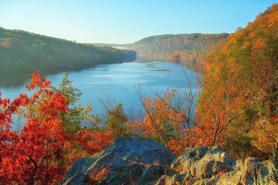 Fall Photograph - Lovers Leap by Karol Livote
