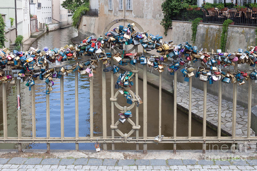 Lovers Locks Prague Photograph by Thomas Marchessault