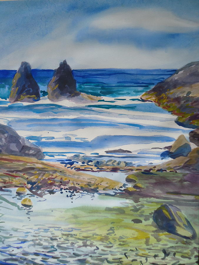 Lovers Rocks Painting by Diane Renchler