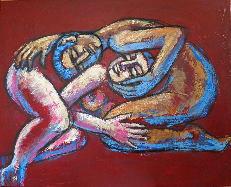 Lovers - To Love And Cherish Painting by Carmen Tyrrell