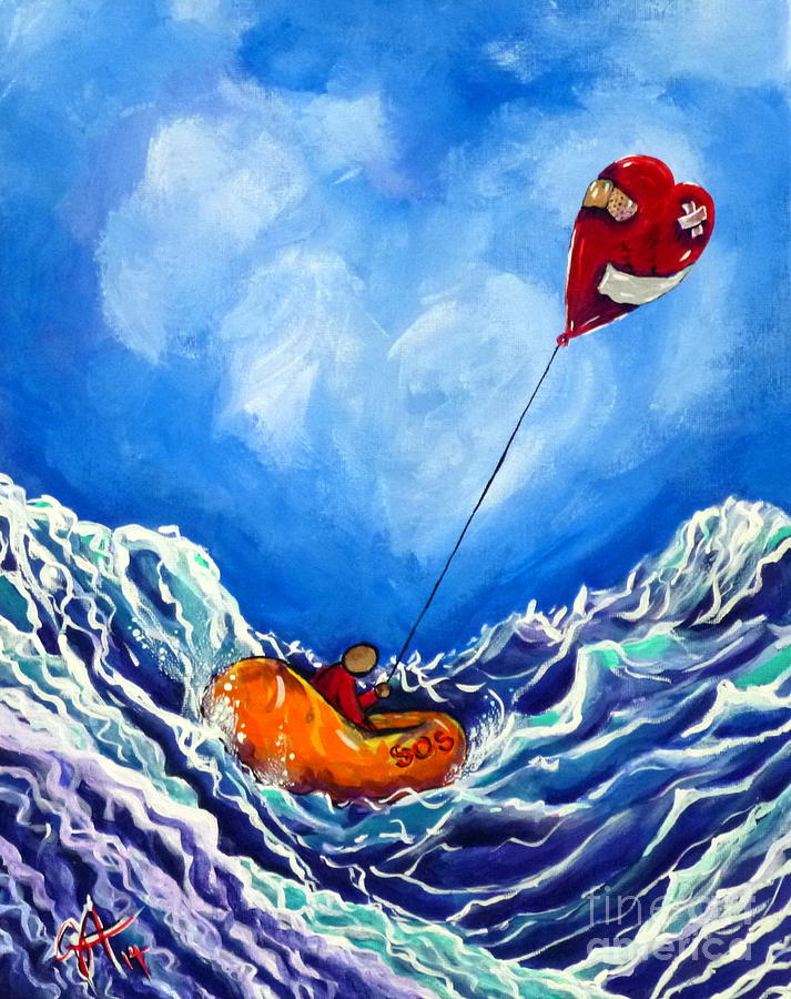 Loves Castaway Painting by Jackie Carpenter