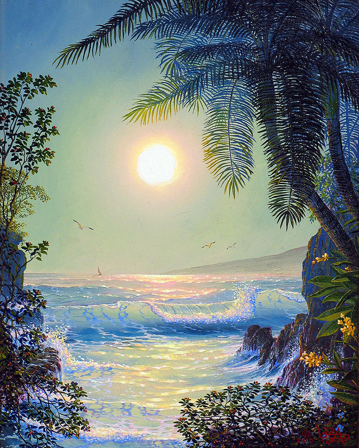 Paradise Painting - Loves Golden Moments by Loren Adams
