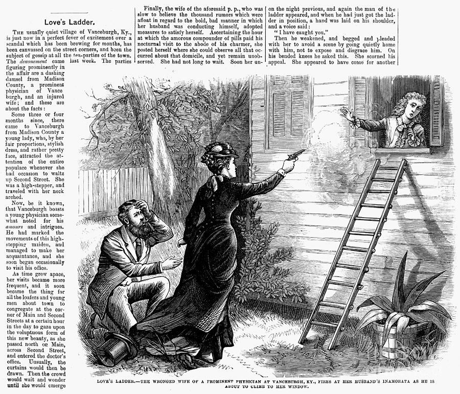 Loves Ladder, 1879 Drawing by Granger Historical Picture Archive Loves Ladder, 1879 Drawing by Granger Historical Picture Archive