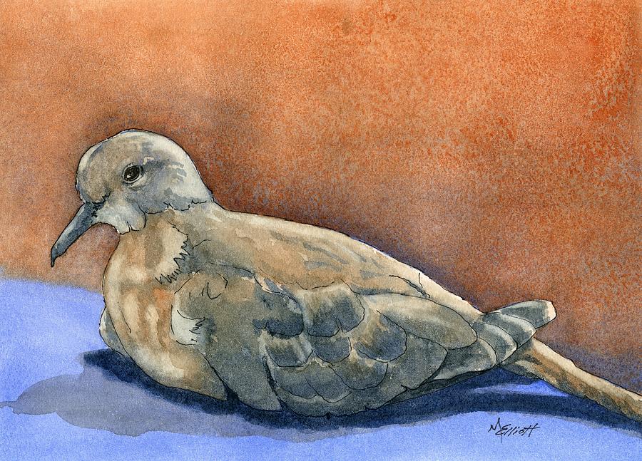 Dove Painting - Lovey Dovey by Marsha Elliott