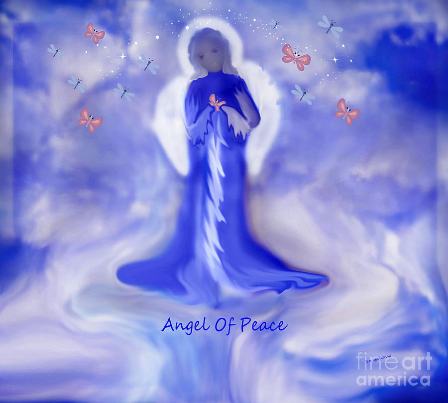 Butterfly Painting - Loving Angel of Peace by Sherris - Of Palm Springs