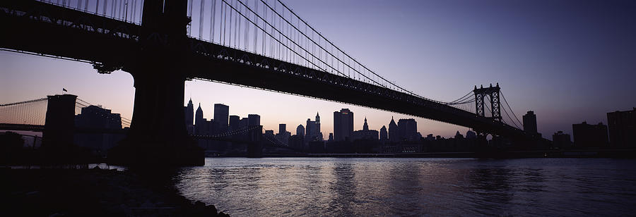 Low Angle View Of A Bridge, Manhattan Photograph by Panoramic Images