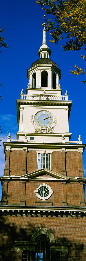 Philadelphia Photograph - Low Angle View Of A Clock Tower by Panoramic Images