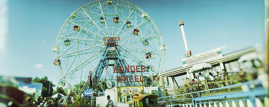 Architecture Photograph - Low Angle View Of A Ferris Wheel by Panoramic Images