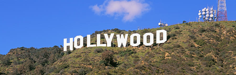 Hollywood Photograph - Low Angle View Of A Hollywood Sign by Panoramic Images