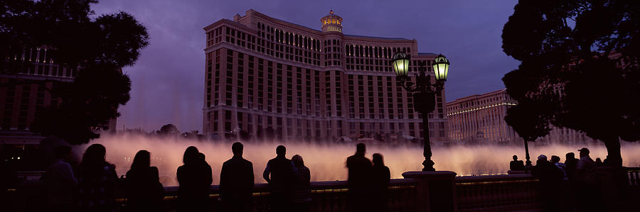 Las Vegas Photograph - Low Angle View Of A Hotel, Bellagio by Panoramic Images