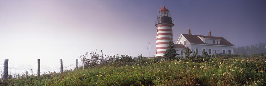 Architecture Photograph - Low Angle View Of A Lighthouse, West by Panoramic Images
