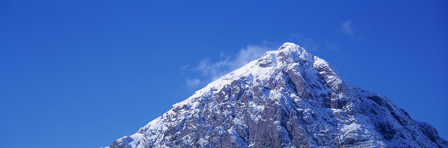 Winter Photograph - Low Angle View Of A Mountain by Panoramic Images