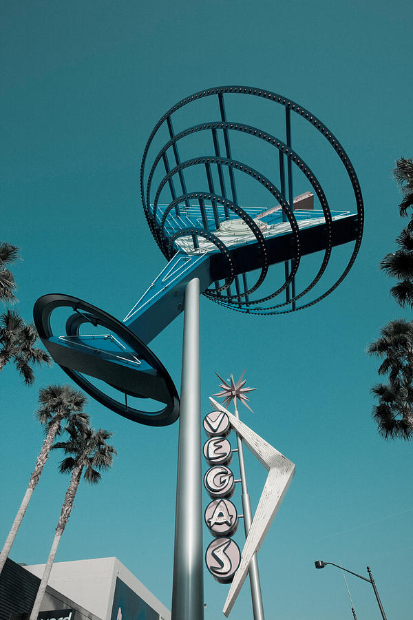 Las Vegas Photograph - Low Angle View Of A Neon Sign, Fremont by Panoramic Images