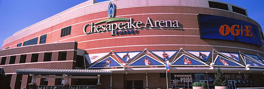 Oklahoma City Thunder Photograph - Low Angle View Of A Stadium, Chesapeake by Panoramic Images