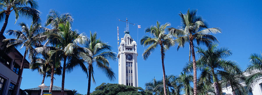Architecture Photograph - Low Angle View Of A Tower, Aloha Tower by Panoramic Images