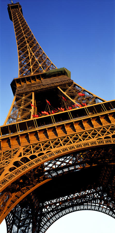 Architecture Photograph - Low Angle View Of A Tower, Eiffel by Panoramic Images