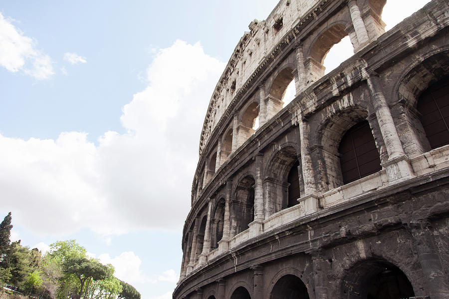 Low Angle View Of Coliseum In Rome Photograph by Stefanie Grewel