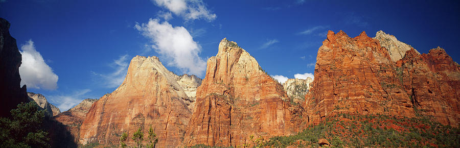 Low Angle View Of Mountains, Zion Photograph by Panoramic Images