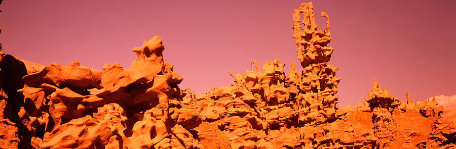 Nature Photograph - Low Angle View Of Rock Formations, The by Panoramic Images