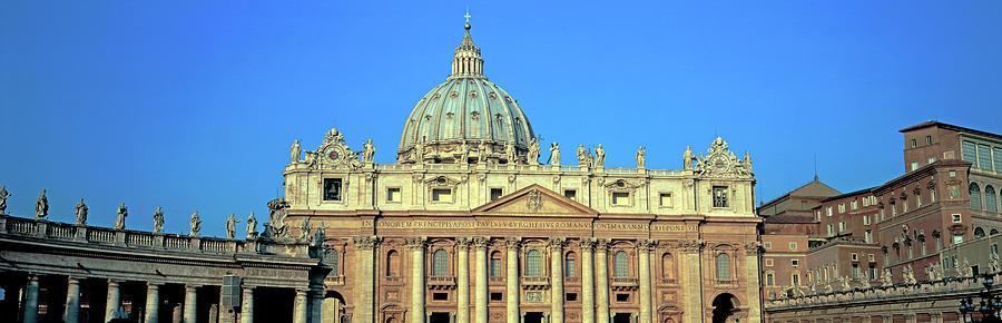 Architecture Photograph - Low Angle View Of St. Peters Basilica by Panoramic Images
