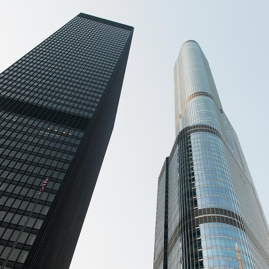 Low Angle View Of Two Skyscrapers Trump Photograph by Keith Levit / Design Pics