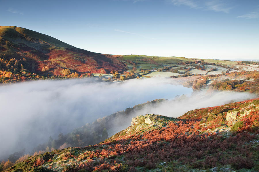 Low Mist Over Loweswater In The Lake Photograph by Julian Elliott Photography