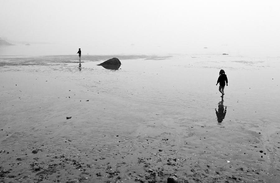 Low tide and fog Photograph by Arkady Kunysz