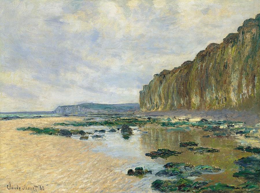 Claude Monet Painting - Low Tide at Varengeville by Claude Monet