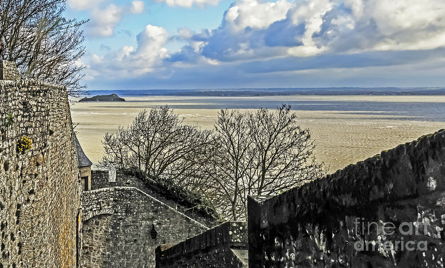From Mont St Michel Photograph by Elvis Vaughn